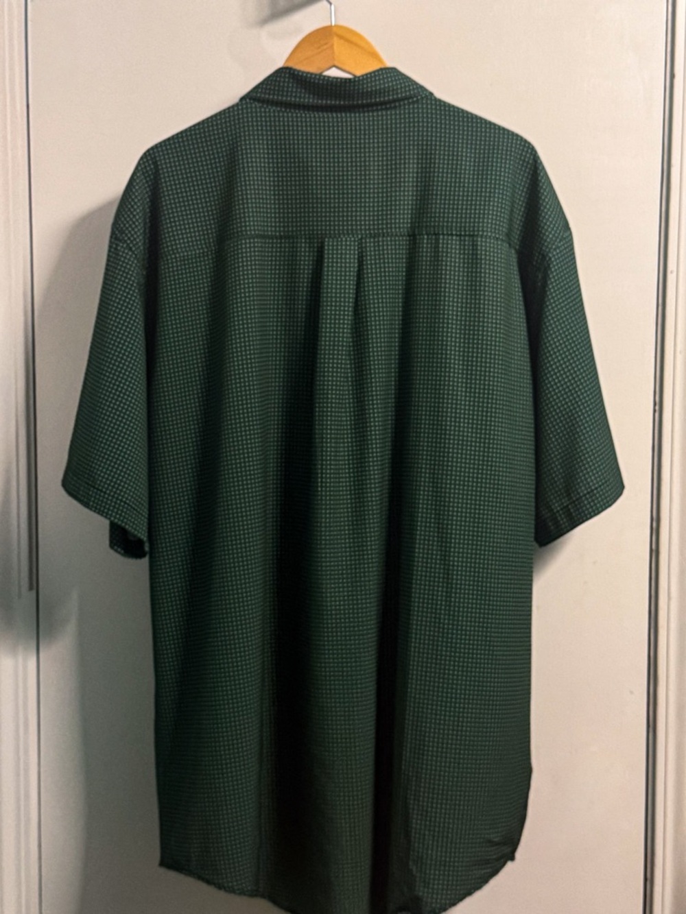 Cinch Men’s 3XL Big & Tall Green Geometric Micro Print Button Down Shirt - Picture 8 of 14